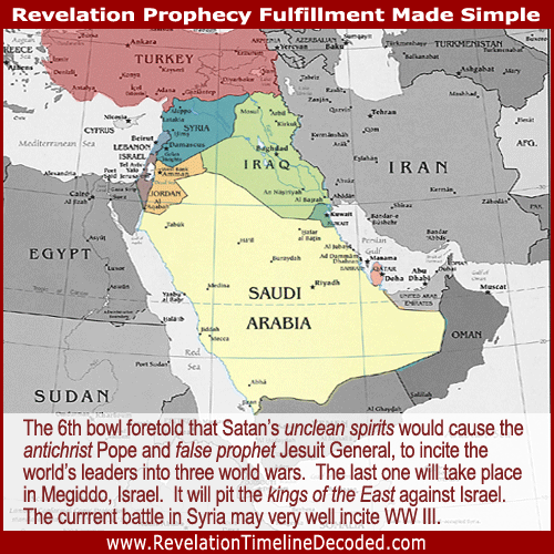 6th bowl of Revelation three unclean spirits, three world wars