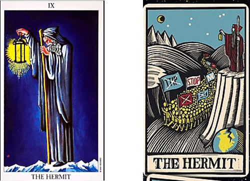 Economist magazine app called 'The World in 2017 the hermit tarot card