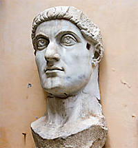 Roman Emperor Constantine created the Roman religion of Christianity