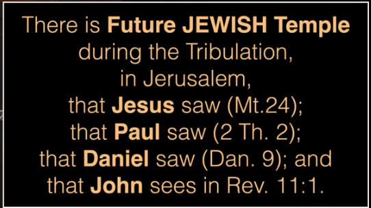 Dr. John Barnett of DTBM says that Rev 11:2 physical temple, two witnesses - evangelists.