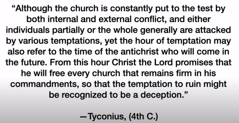 Joel Richardson of FAI Studios showed quotes from early church fathers to seemingly prove his explanation