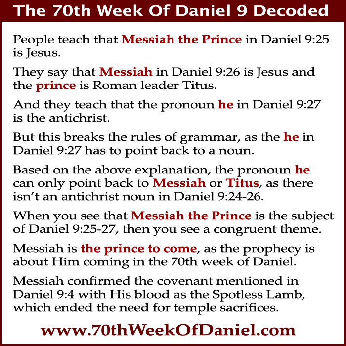 Allen Parr of THE BEAT says that the prince who is to come must be someone who emerges from the Roman Empire.