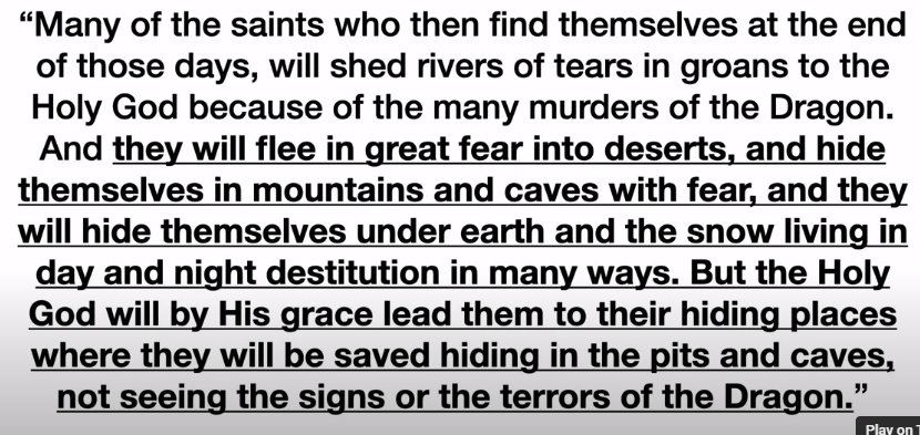 Joel Richardson of FAI Studios cites Pseudo-Ephraim's quote that Satan the dragon persecutes Messiah's saints.