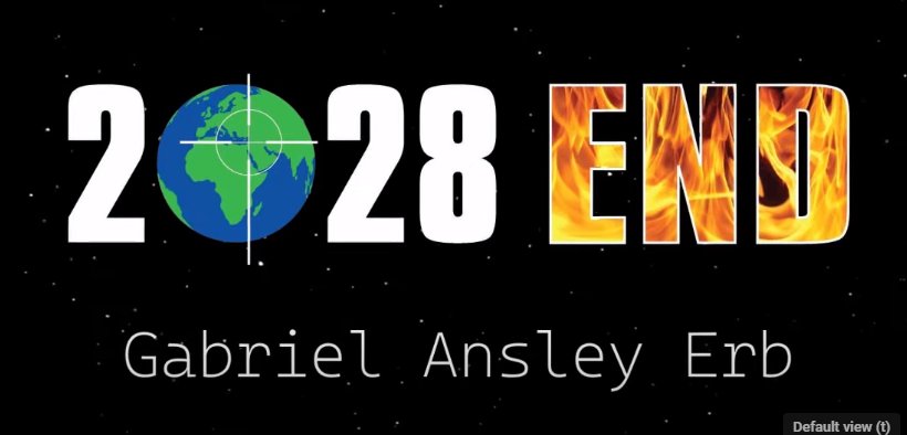 Let me start by saying that it's really odd that a video about whether Gabriel Ansley Erb is a false prophet is hosted on Gabriel Ansley Erb's YouTube channel, 2028 END.