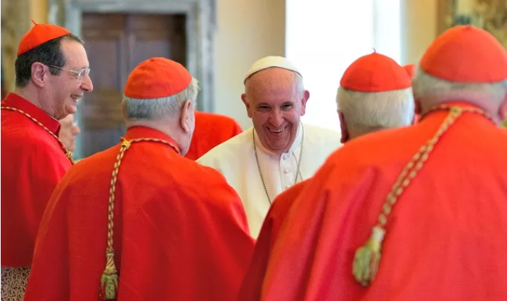 The Zucchetti cap is worn by Catholic priests, which represents respect, fear and submission to Cybele, the Mother Goddess of Rome.
